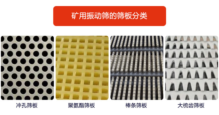 <a href='http://11zuzu.cn' title='振動(dòng)篩' target='_blank'>振動(dòng)篩</a>篩板種類(lèi)